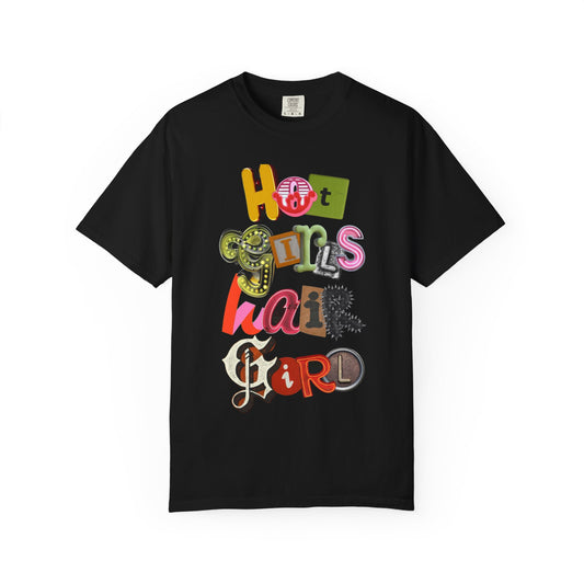 hair girl tee