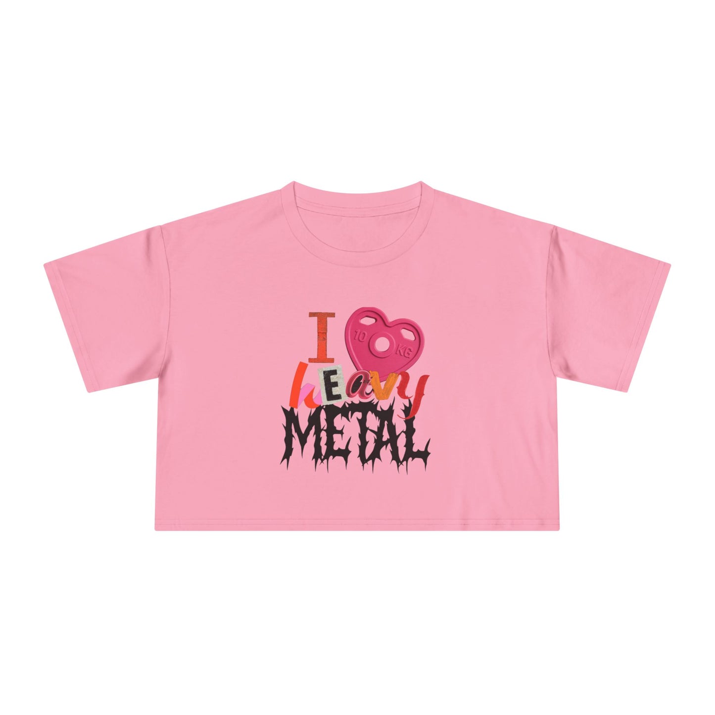 heavy metal crop tee