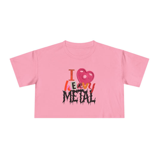 heavy metal crop tee