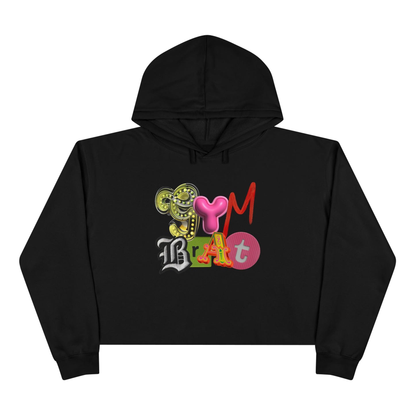 gym brat crop hoode