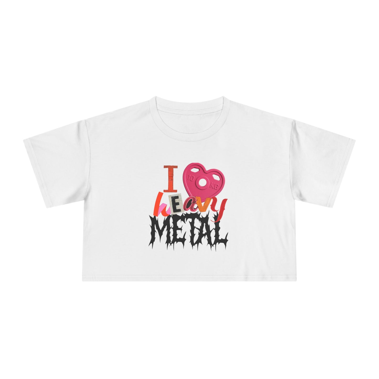 heavy metal crop tee