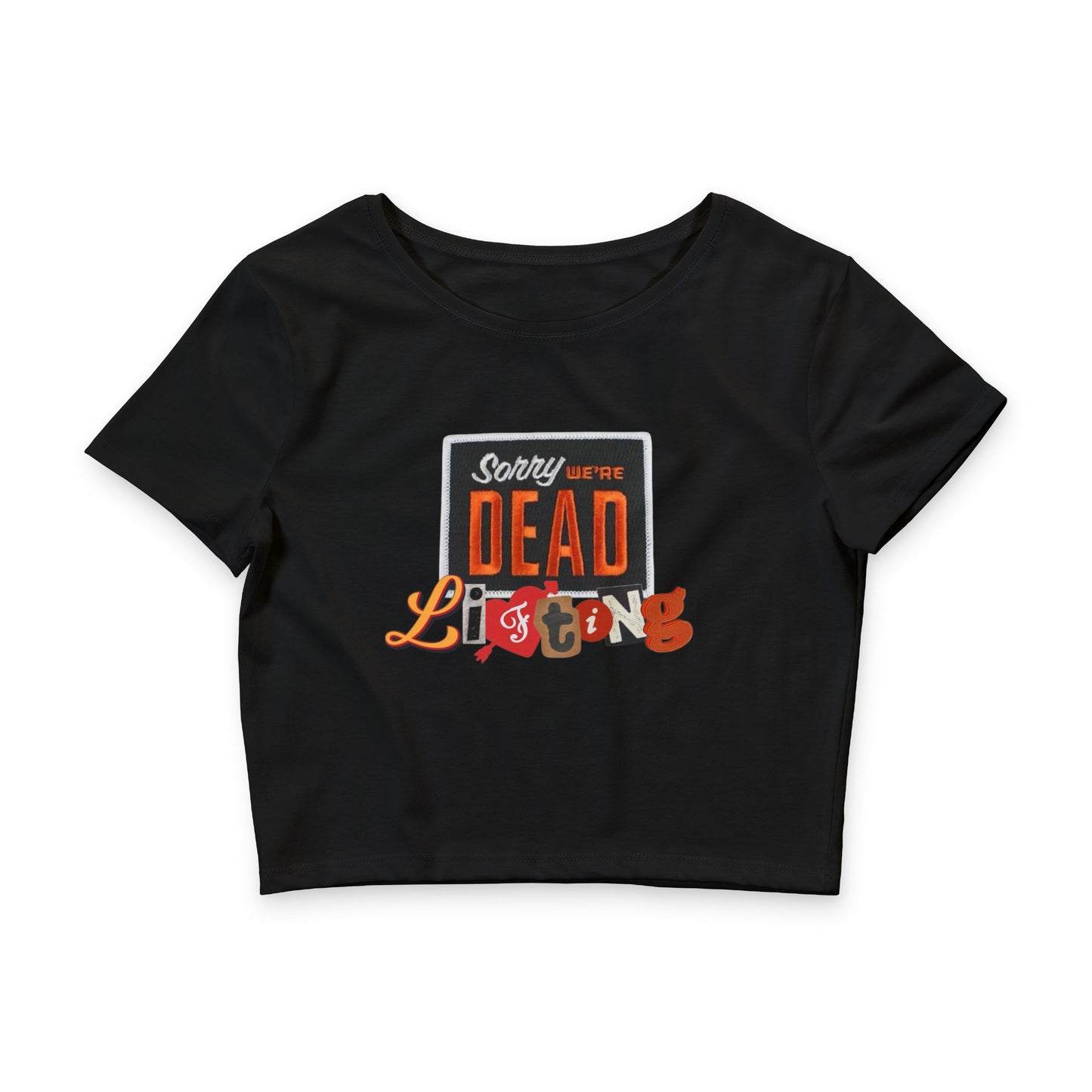 dead lifting baby tee