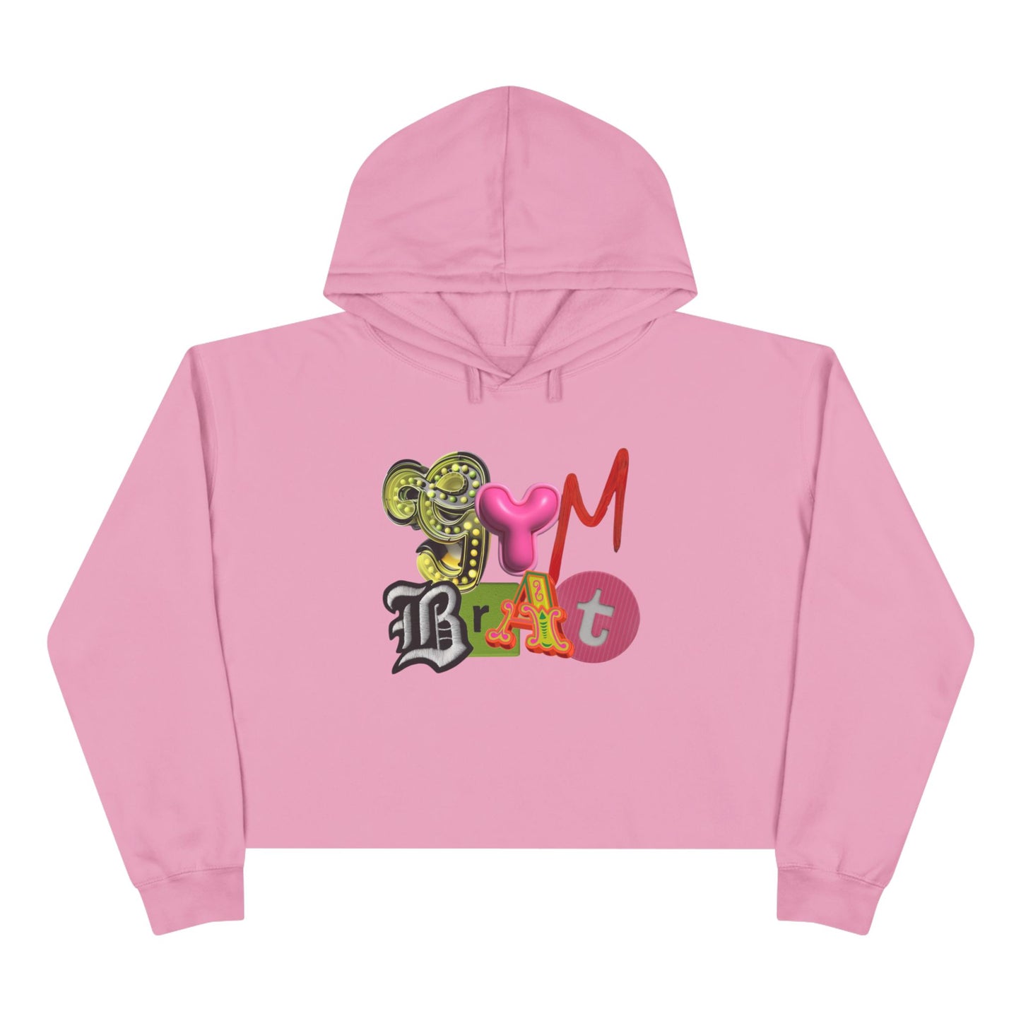 gym brat crop hoode